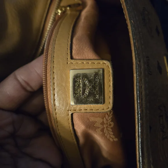 MCM Tan Leather Tote Bag - Picture 6 of 16